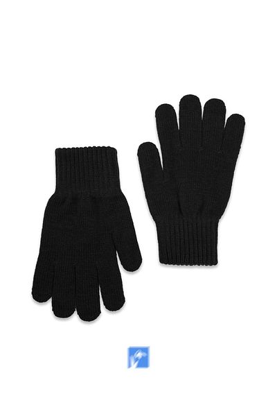 Kardelen Butik Denizli New Autumn and Winter, Solid Color Windproof Acrylic Gloves for Adult