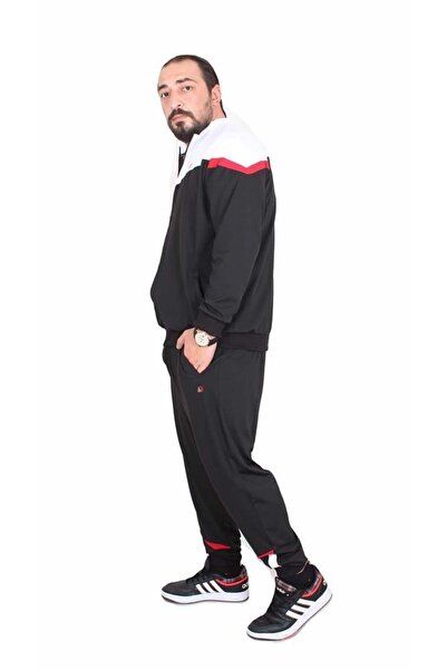 Starbattal Мъжки спортен костюм за големи размери - на парчета, MG TK717, ЧЕРЕН