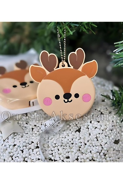 QUEEN AKSESUAR Christmas Deer - Imported Cute, 3D, with Automatic Tape Measur...