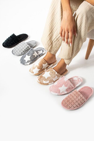 İlkem Winter 3-Piece Slippers Set - Washable Guest, Dowry Bundle and Bridal Slippers
