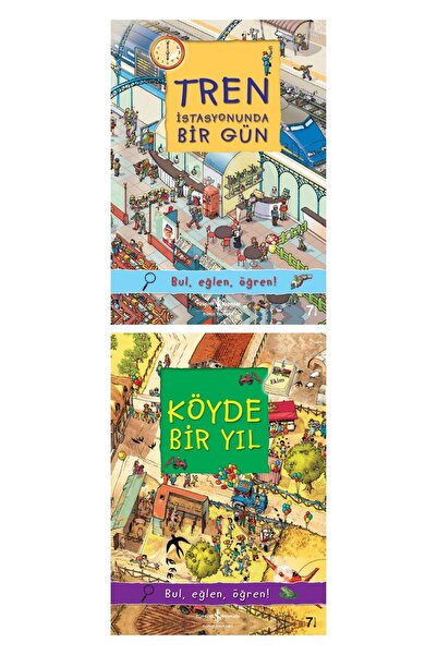 TÜRKİYE İŞ BANKASI KÜLTÜR YAYINLARI Tren Istasyonunda Bir Gün + Köyde Bir Yıl
