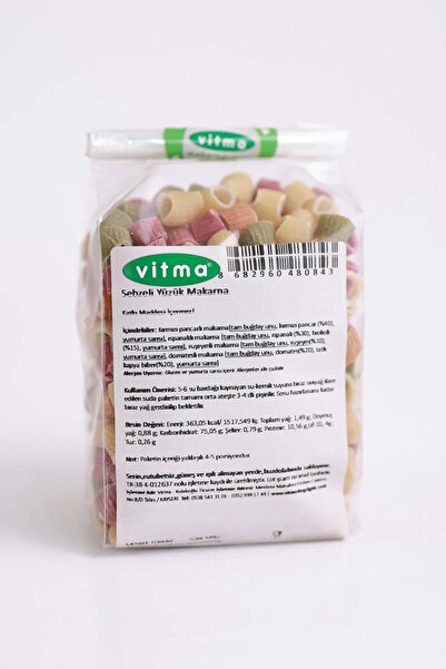 Vitma Karışık Sebzeli Yüzük Makarna 200gr