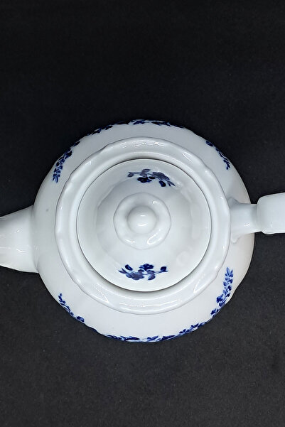 Weımar Porcelain Cobalt Blue Vintage Porcelain Tea/Coffee Teapot 750 ml