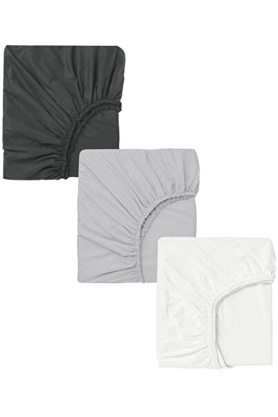 COTENCONCEPT 3 Adet 65 x 95 x 10 cm Anne Yanı Lastikli Penye Kumaş Bebek Çarşafı