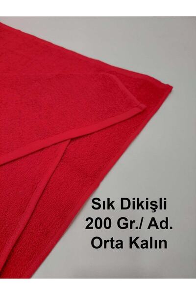 Mef Collection Червоний рушник для перукаря Рушник для перукаря Рушник для спортсменів Рушник для обличчя Рушник для голови 50x90 см 3 штуки