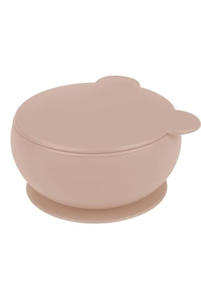 NW NessiWorld وعاء بغطاء من السيليكون من نيسي وورلد، لون بيج