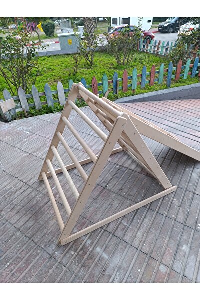 kidswood Pikler Seti - Pikler Üçgeni ve Kaydırağı
