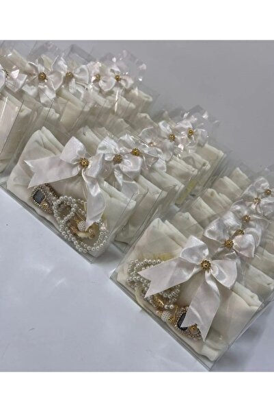 Genel Markalar 10'lu Paket Kadın Umre, Hac Mevlüt Hediyelik Seti, Pamuk Tülbe...