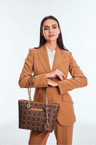 U.S. Polo Assn. Geantă de umăr pentru femei maro - Us24594