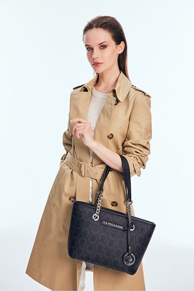 U.S. Polo Assn. Us24594 Geantă de umăr pentru femei model neagră