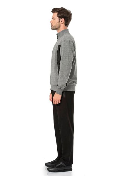 Pierre Cardin Set de trening pentru bărbați gri cu fermoar R.O.7.0.0.Z.E.0.0.L.T.