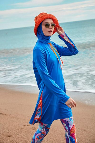 Marina Lycra Saks Full Covered Hijab Swimsuit M2483