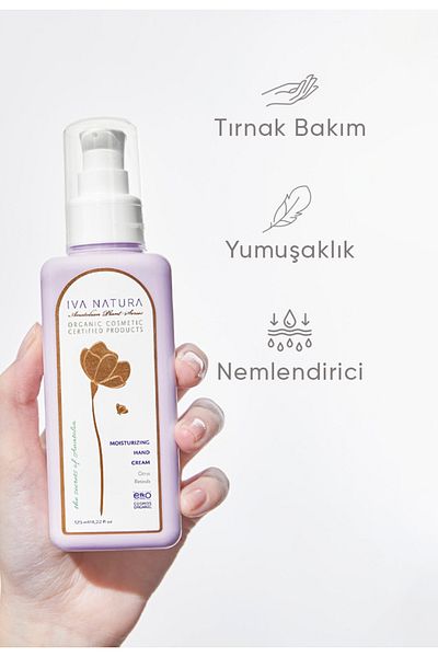 Iva Natura Orange Extract Hand Cream - Moisturizing and Nourishing, 125 ml