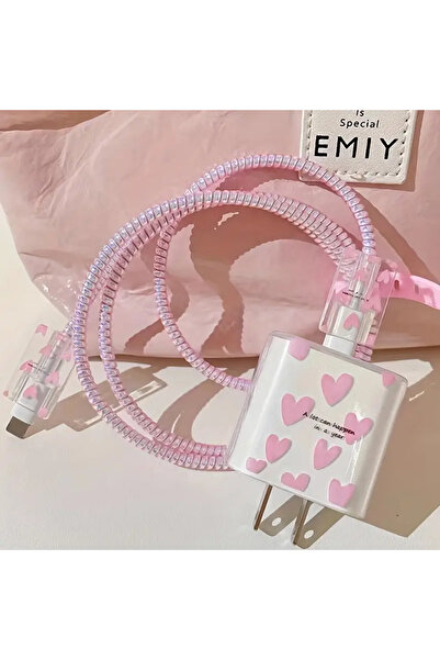 CASABLANCA Iphone 18w/20w Uyumlu Şarj Aleti Kılıfı, Şarj Kablo Koruyucu , Şar...