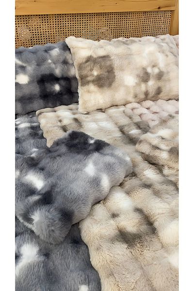 sutra Bubble Tie Dye Rabbit Feather Double Duvet Bedspread Set