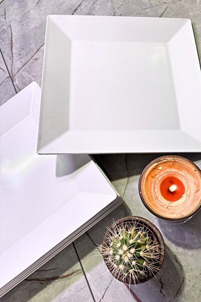 INNOX 23 cm Square Plate Polycarbonate (6 Pieces)