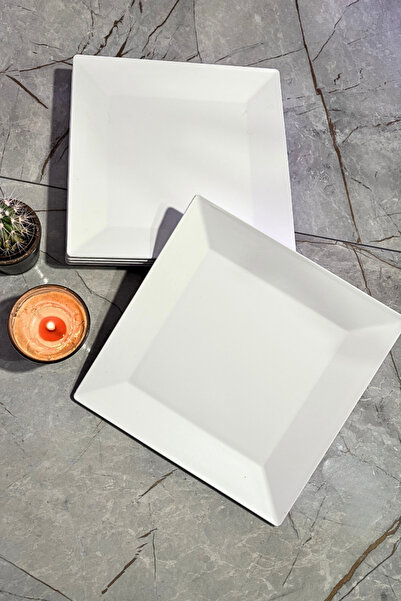 INNOX 23 cm Square Plate Polycarbonate (6 Pieces)