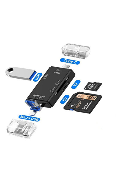 Soylu elektronik Kart Okuyucu Type-c Micro Usb Otg SD Kart/Micro Sd Kart Çok Fonksiyonlu Çevirici