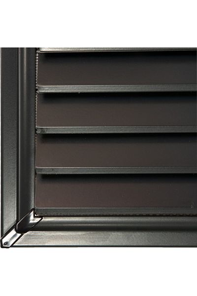kadıoğlu menfez sineklik 50X51 Anthracite Aluminum Surface Bonding Grille with Aspirator (Ventilation - Fan)