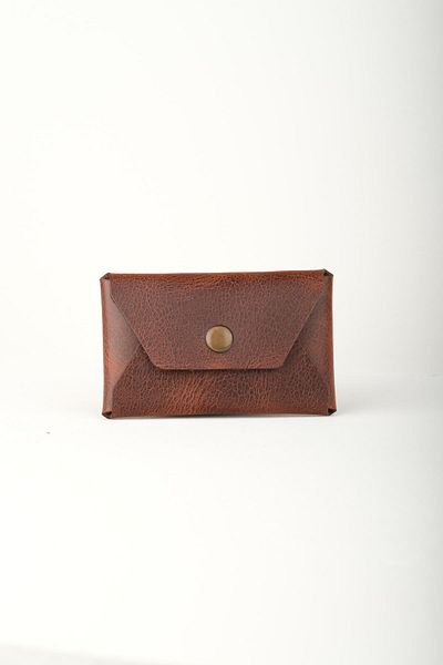 WATCHOFROYAL Genuine Leather Clot Coffee Gift Set - Wallet and Keychain
