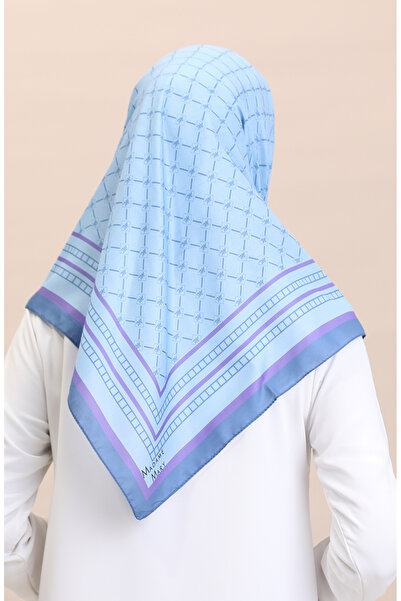 sefamerve 19091-05 Indigo Denim Modrý měkký bavlněný šátek