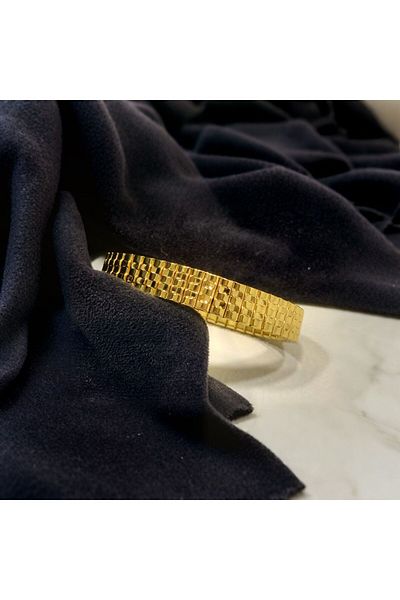 MR Unisex Gold Steel Bracelet
