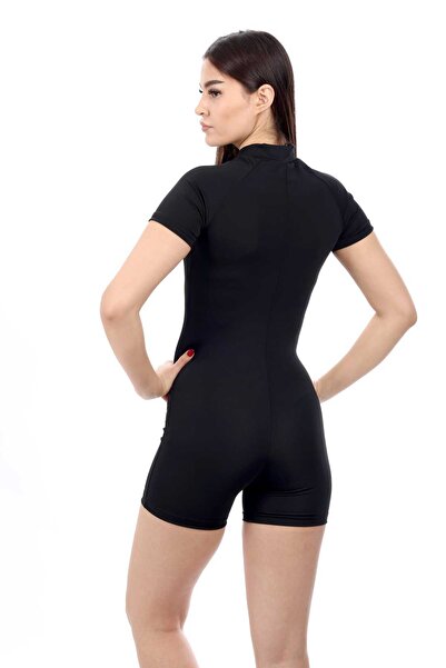 Genel Markalar Yüzücü Şortlu Tulum Mayo