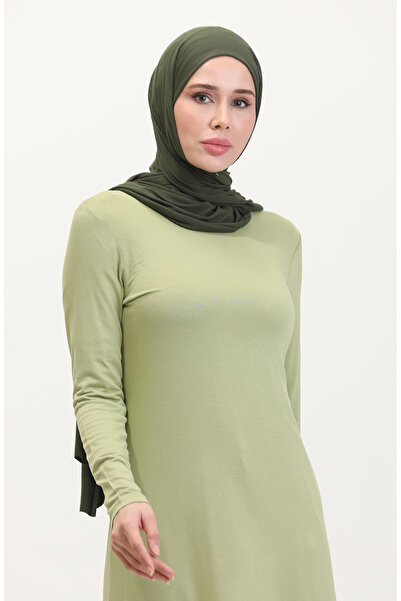 sefamerve Viscose Long Tunic 10345-07 Νερό Πράσινο