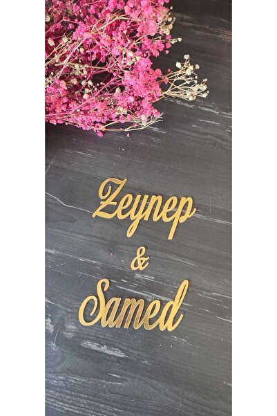 SG TASARIM Numele Tavă de logodnă Fată Solicită Numele Cutie de Flori și Cioc...