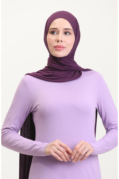 sefamerve Lila viskózová dlouhá tunika - 10345-12