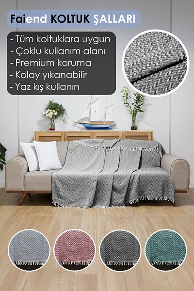 Faiend Seat Cover 180 X 200 Cm Sofa Sofa Bed Divan Armchair Cover Cotton Washable Simple Shawl