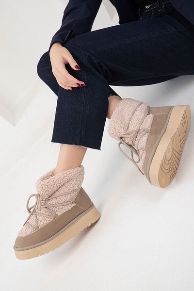 SOHO Γυναικείες μπότες Mink - 20077 Model Bootie