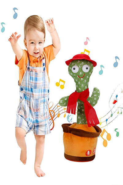 Hyd Konuşan Dans Eden Peluş Oyuncak Müzikli Işıklı Pelüş Saksı Şapkalı