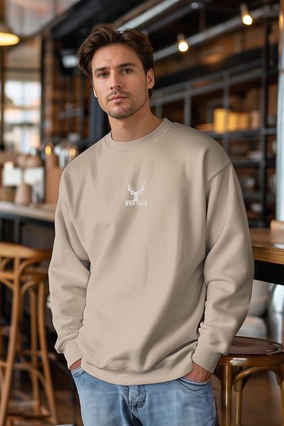 Trendyol Collection Állathímzésű, széles szabású, környakú pulóver - TMNAW24sw00169