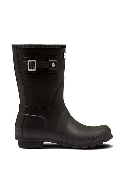 Hunter Schwarzer Original-Kurzmatte-Stiefel -