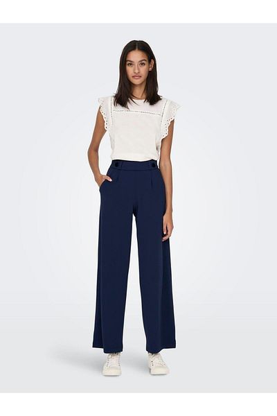 JDY Jdygeggo New Long Pant Jrs Noos 15208430   Black Iris