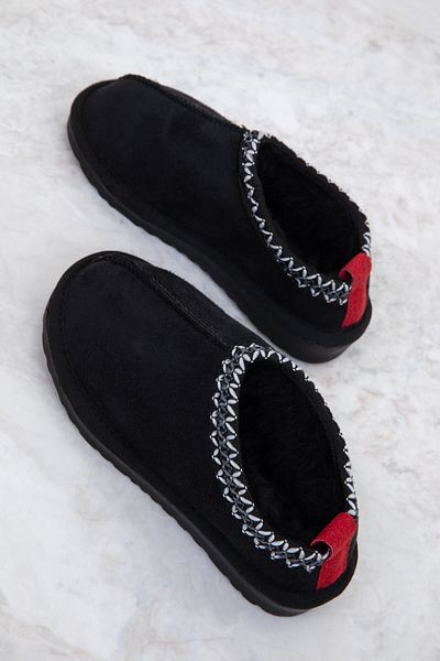 SOHO Schwarz-rote Kinderstiefel und Stiefeletten 19871