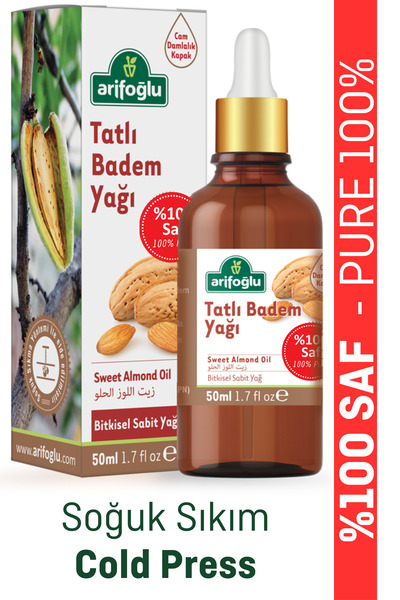 Badem Yağı Tatlı 50ml %100 Saf Tatlı Badem Yağı