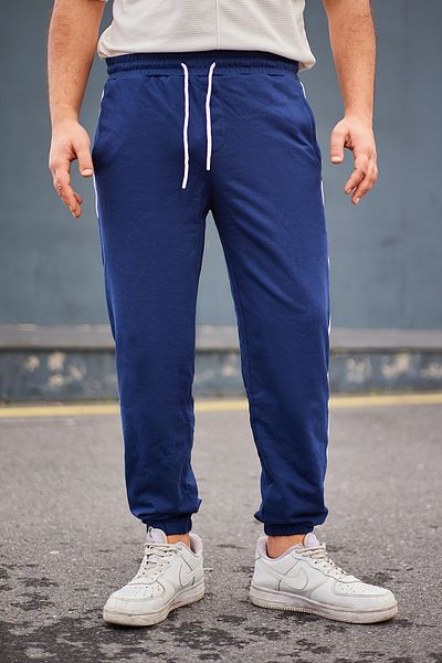 Trendyol Collection Μπλε Navy Regular/Regular Cut Piping Φούτερ TMNAW25EA00025