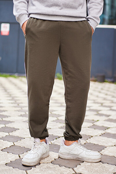 Trendyol Collection Χακί 100% βαμβάκι κανονική/κανονική εφαρμογή Φούτερ TMNAW25EA00025