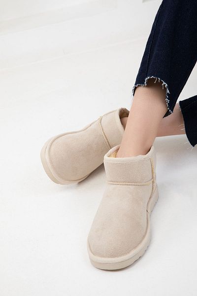 SOHO Beige Suede-Beige Women's Boots & Bootie 20024
