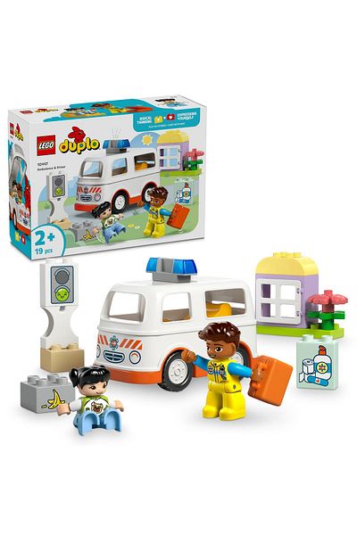LEGO ® DUPLO® Ambulance & Driver for Pretend Play 10447