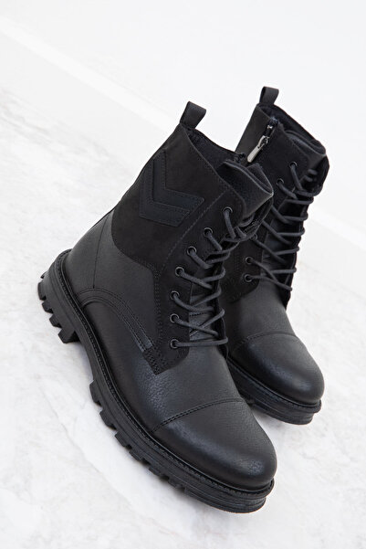 SOHO Siyah-Siyah Süet Erkek Bot & Bootie 20154