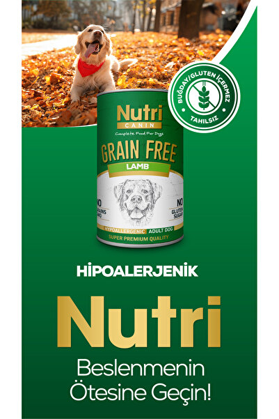 Nutri Canin Tahılsız Kuzu Etli Tatlı Patatesli Yaş Köpek Maması X 6 Adet Hipoalerjenik