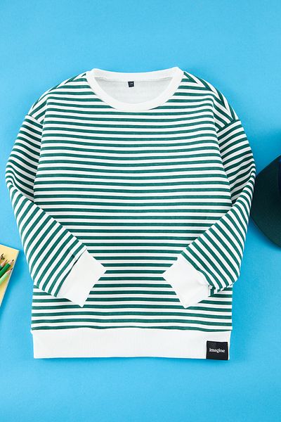 TRENDYOLKIDS Αγόρι πράσινο μίνι πλεκτό φούτερ - TKDAW25SW00112