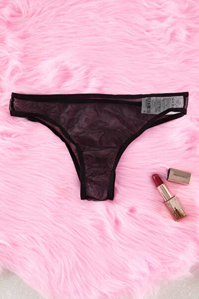 Edit by Trendyol Black Lace Rope Strap Pantyhose Babydoll - Tulle Detailed Tedss25Ll00000