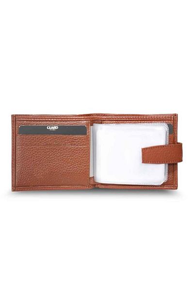 GUARD Tan Multi-Card Leather Men's Wallet