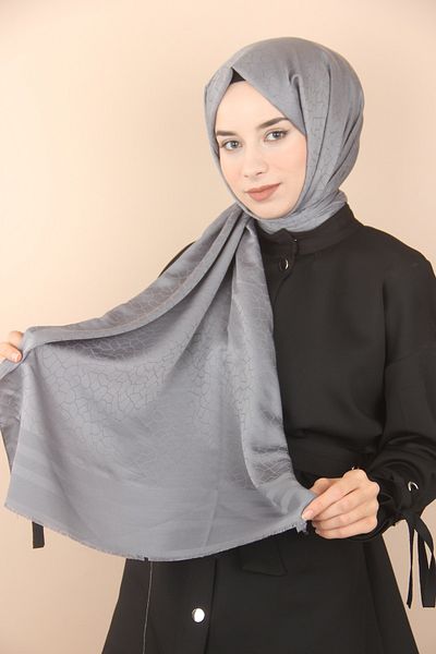 Sima Şal cu model de marmură din bumbac afumat