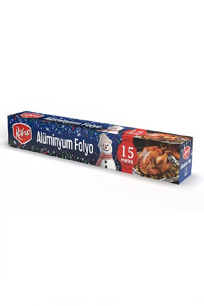 Roll-Up Winter Themed Aluminum Foil 30cm X 15m 10Mic 1 Piece