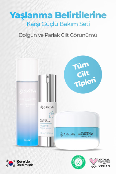 K-Lotus Beauty Yaşlanma Belirtilerine Karşı Güçlü Bakım Seti